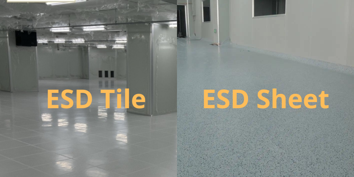 Tìm hiểu sự khác biệt giữa sàn vinyl ESD Tile và ESD Sheet